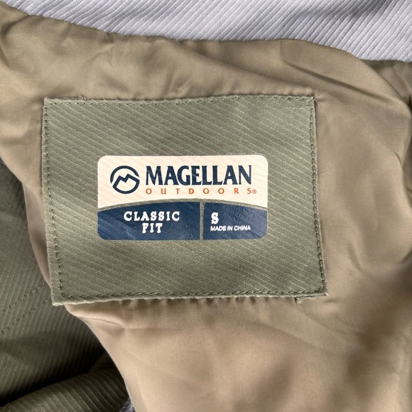 Magellan Outdoors Classic Fit Zip Button Front Green Grey Vest Womens Small - Picture 6 of 6